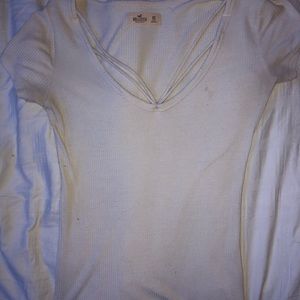 White xs Hollister t-shirt.